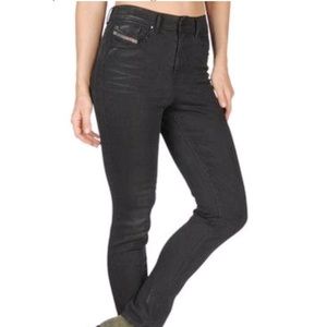 Diesel Highkee High Rise Washed Black Jeans Size 29